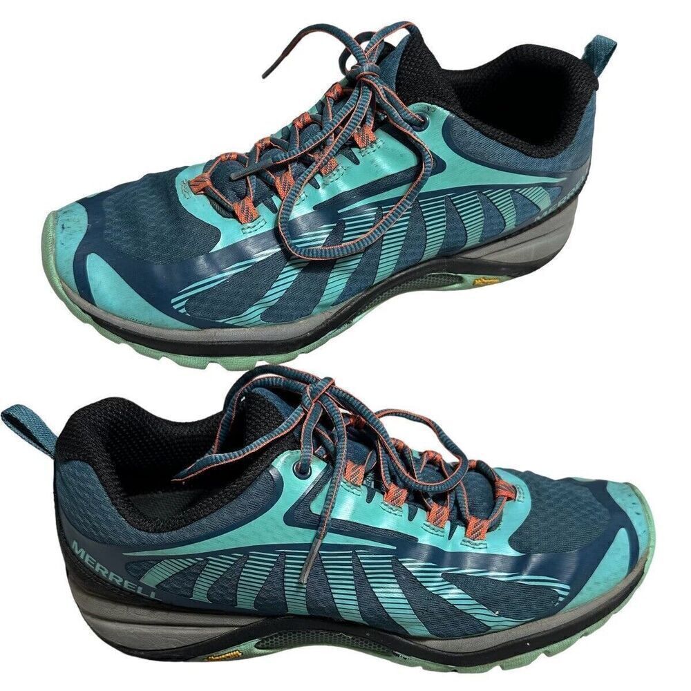 Merrell Siren Edge 3‎ Trail Hiking Shoes Womens Sz 9 US 40 EU Polar Wave Outdoor